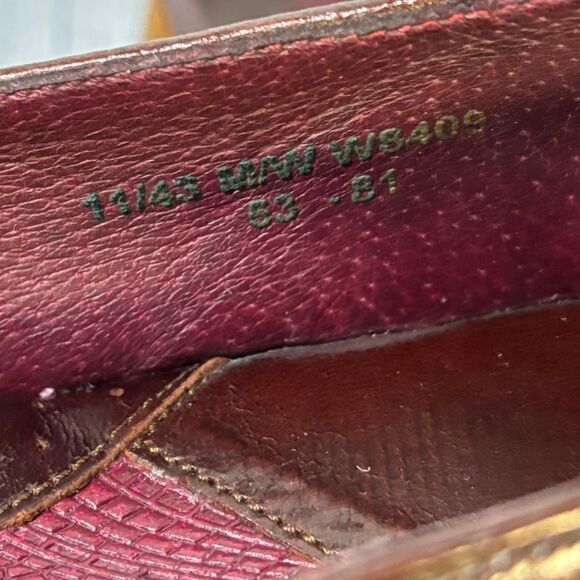 Born Brown Tan Leather Wing Tip Academia Casual Preppy Mary Jane Shoes Size 11 - Picture 11 of 11